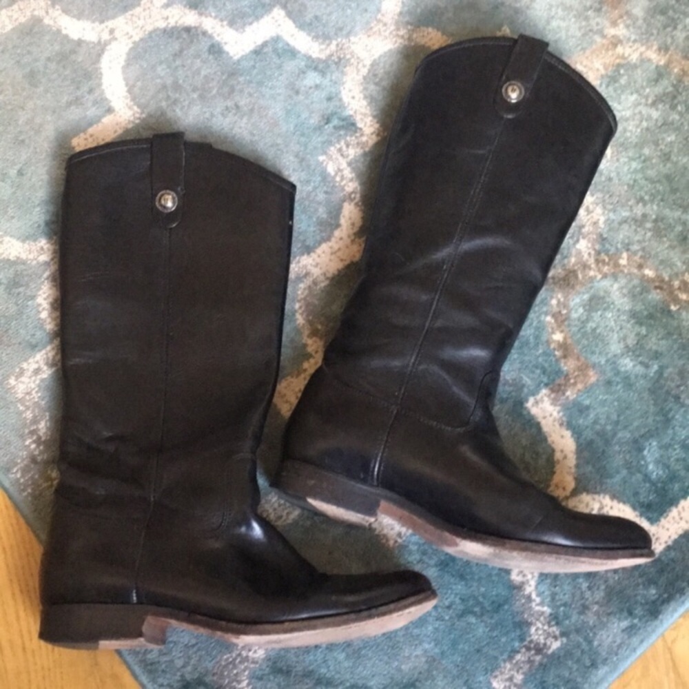 Frye Melissa Button black boot